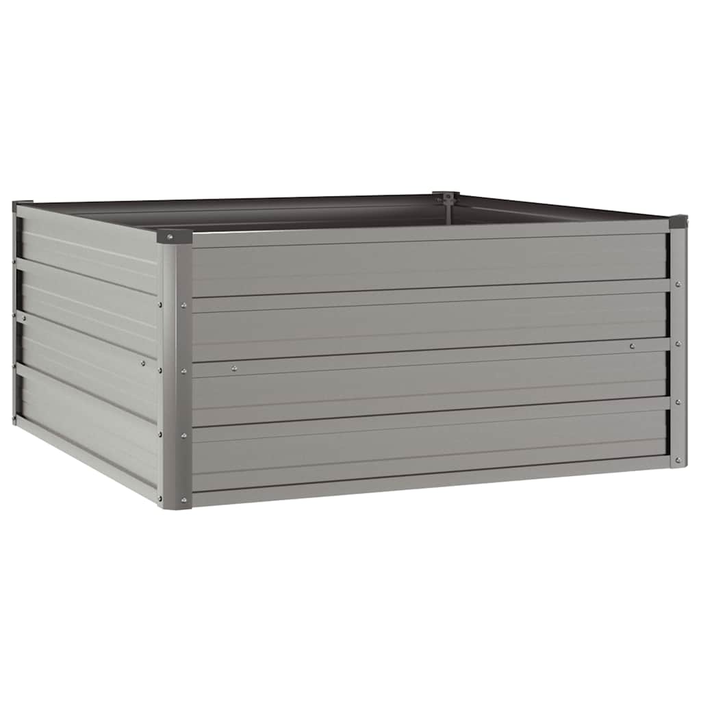 Letto Rialzato da Giardino Ruggine 100x100x45 cm Acciaio Corten - homemem39