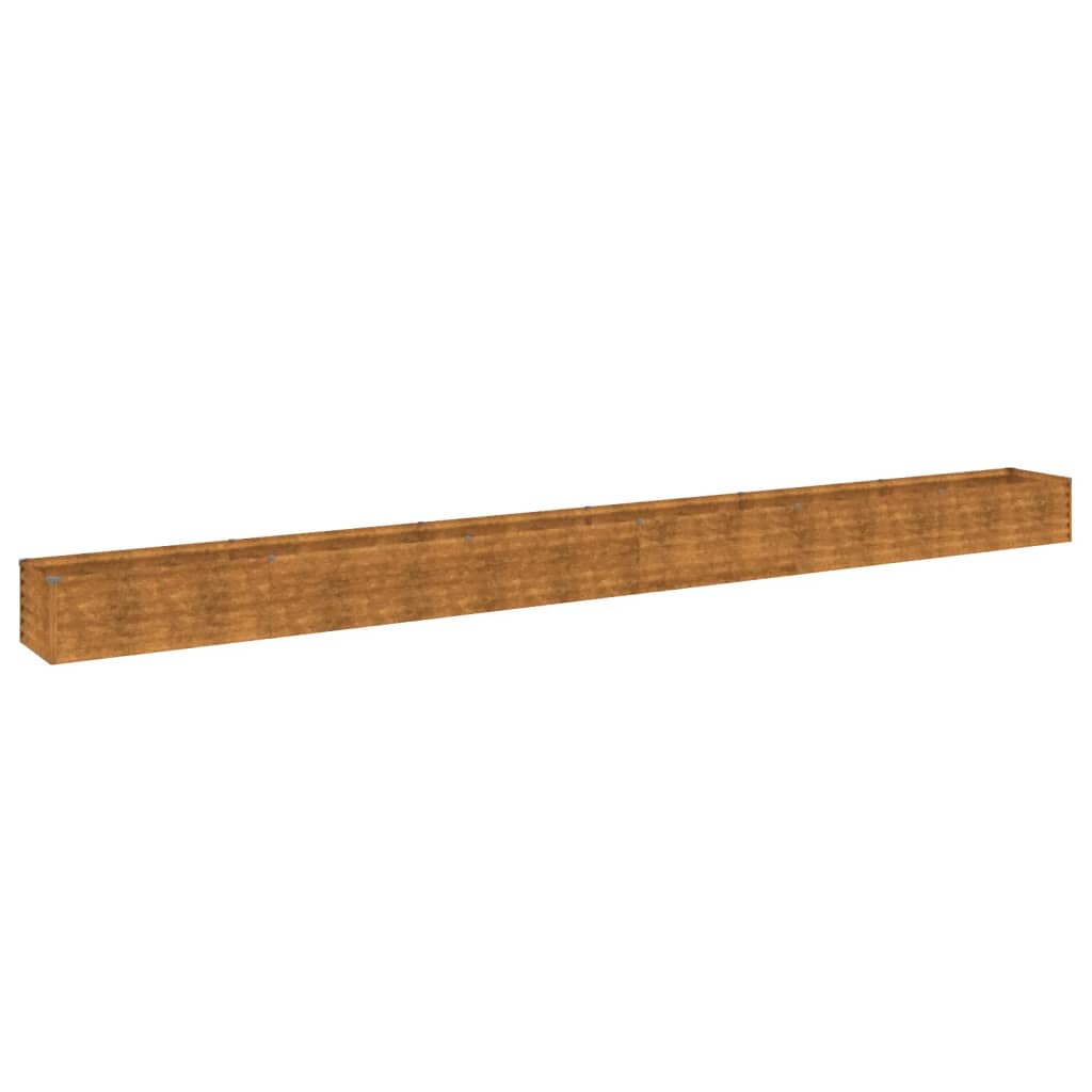 Fioriera Rialzata da Giardino 580x50x36 cm in Acciaio Corten - homemem39