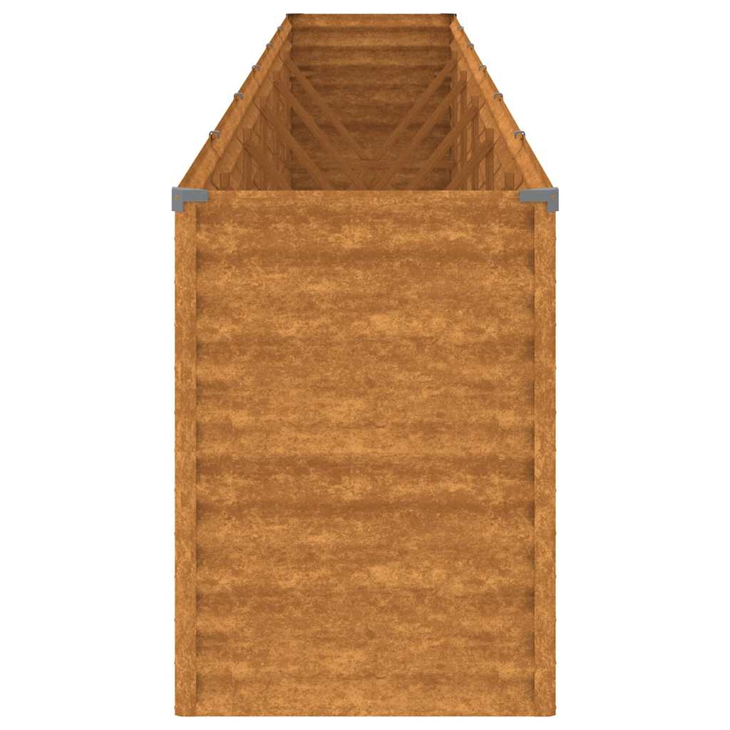 Fioriera Rialzata da Giardino 578x50x69 cm in Acciaio Corten - homemem39