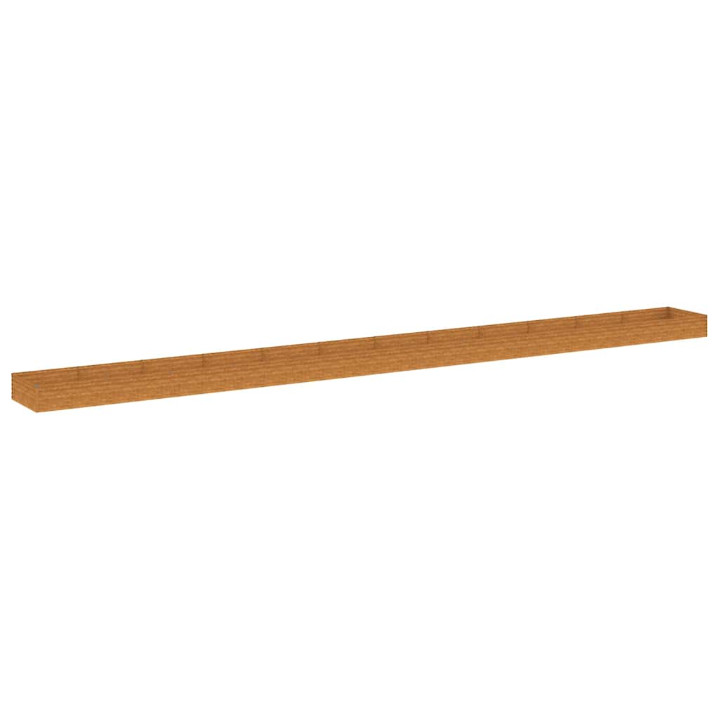 Fioriera Rialzata da Giardino 1150x100x36 cm in Acciaio Corten - homemem39