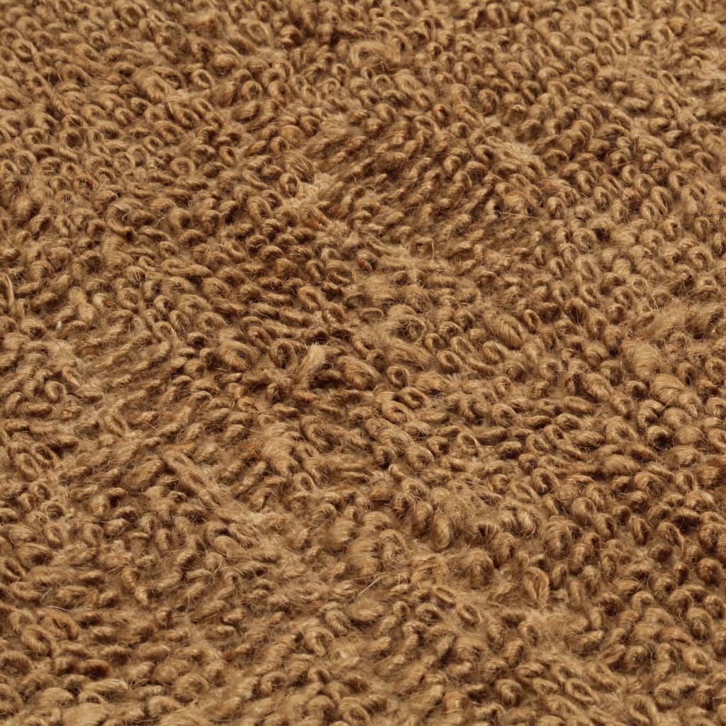 Tappeto Fatto a Mano in Bouclé 120x180 cm Iuta e Cotone - homemem39