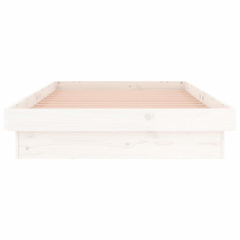 Giroletto LED Bianco 75x190 cm Small Single Legno Massello - homemem39
