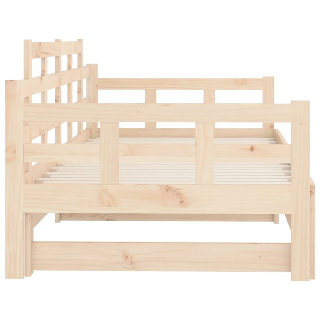 Dormeuse Estraibile in Legno Massello di Pino 2x(80x200) cm | homemem39