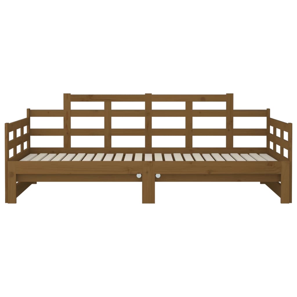 Dormeuse Estraibile Ambra Legno Massello di Pino 2x(90x190)cm - homemem39