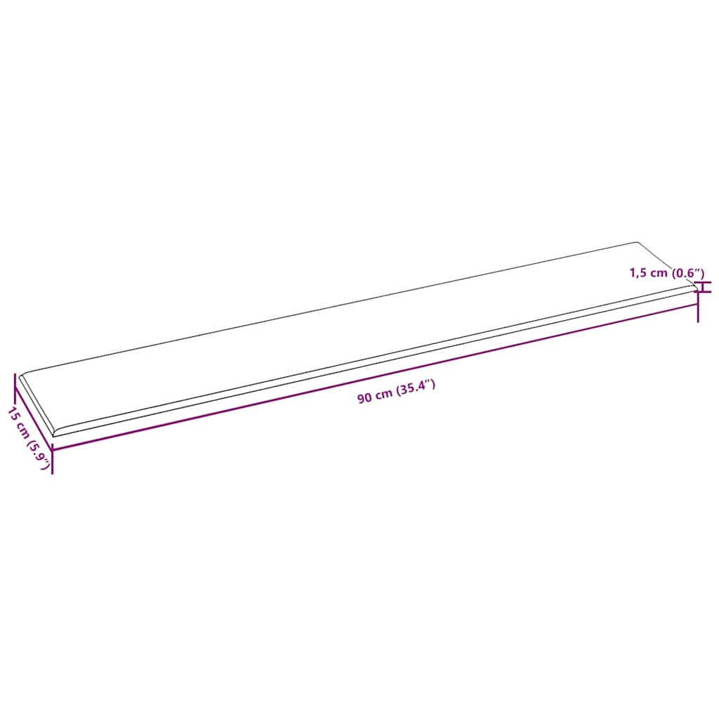 Pannelli Murali 12 pz Grigio Chiaro 90x15 cm Tessuto 1,62 m²