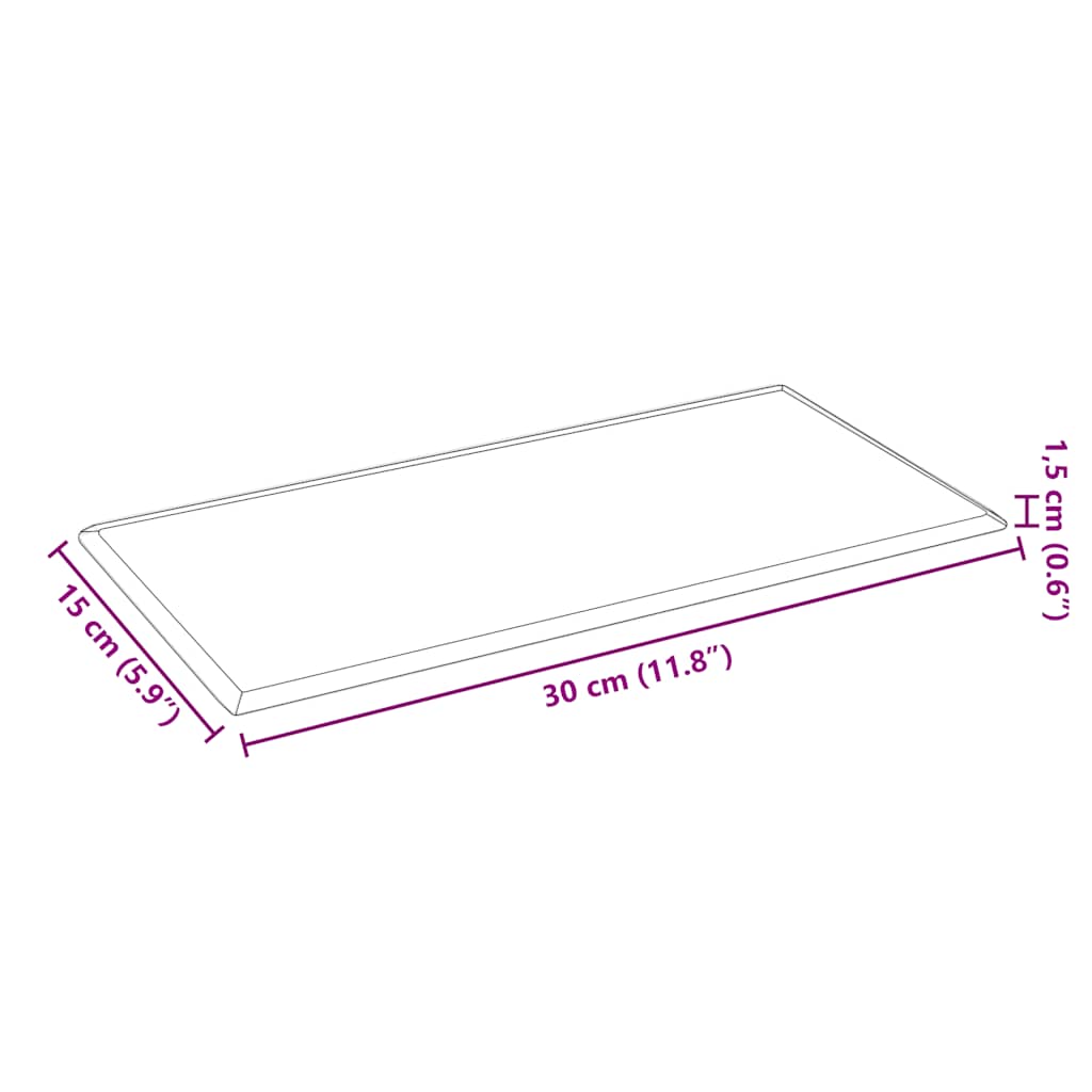 Pannelli Murali 12 pz Grigi 30x15 cm in Similpelle 0,54 m² - homemem39