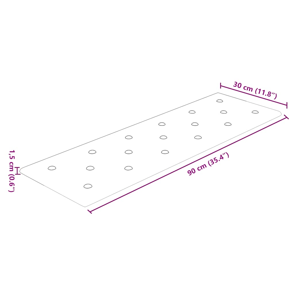 Pannelli Murali 12 pz Marroni 90x30 cm in Similpelle 3,24 m² - homemem39