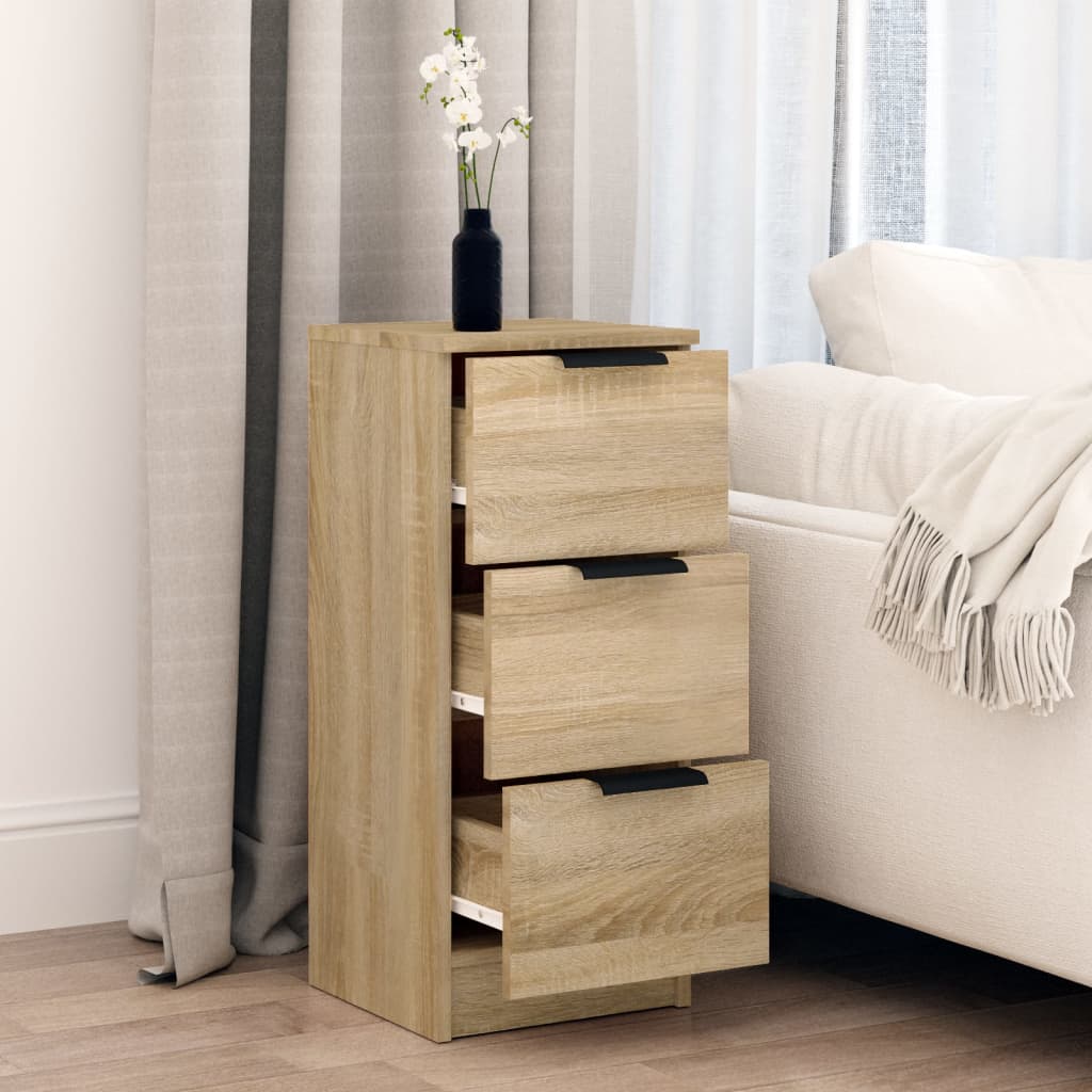 Credenza Rovere Sonoma 30x30x70 cm in Legno Multistrato - homemem39