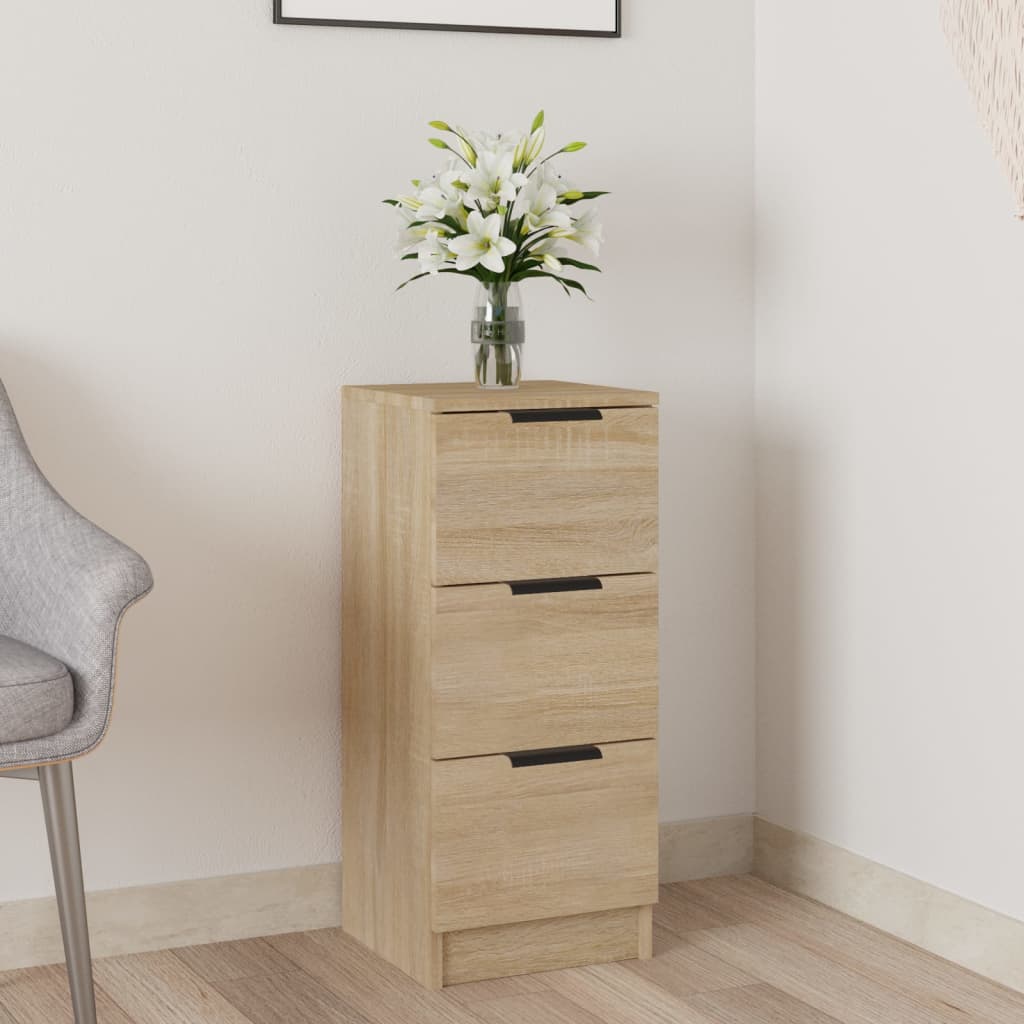 Credenza Rovere Sonoma 30x30x70 cm in Legno Multistrato - homemem39