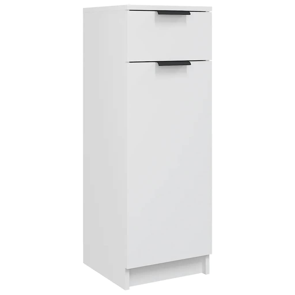 Armadio da Bagno Bianco 32x33,5x90 cm in Legno Multistrato - homemem39