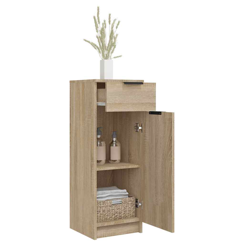 Armadio da Bagno Rovere Sonoma 32x33,5x90 cm in Legno Multistrato - homemem39