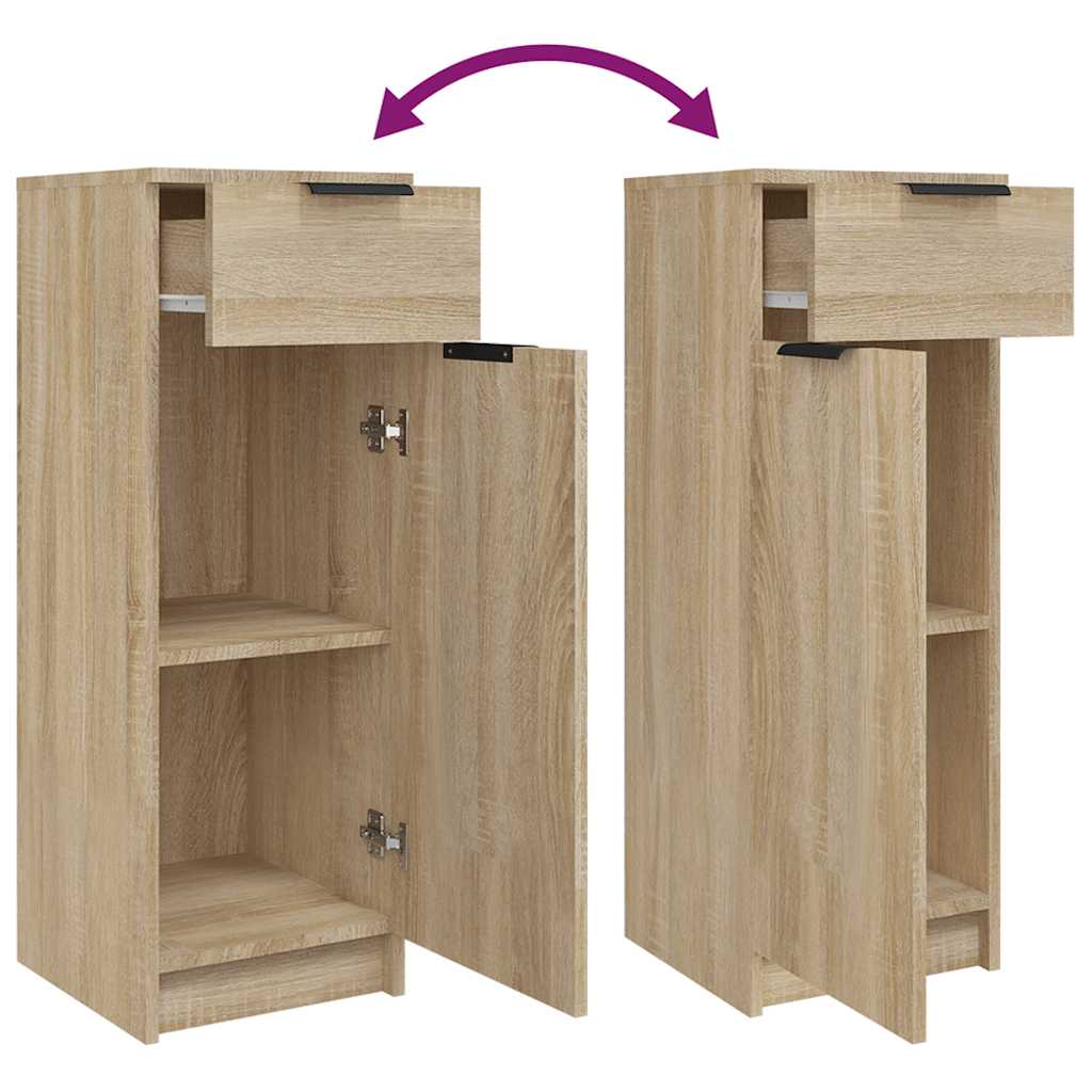 Armadio da Bagno Rovere Sonoma 32x33,5x90 cm in Legno Multistrato - homemem39