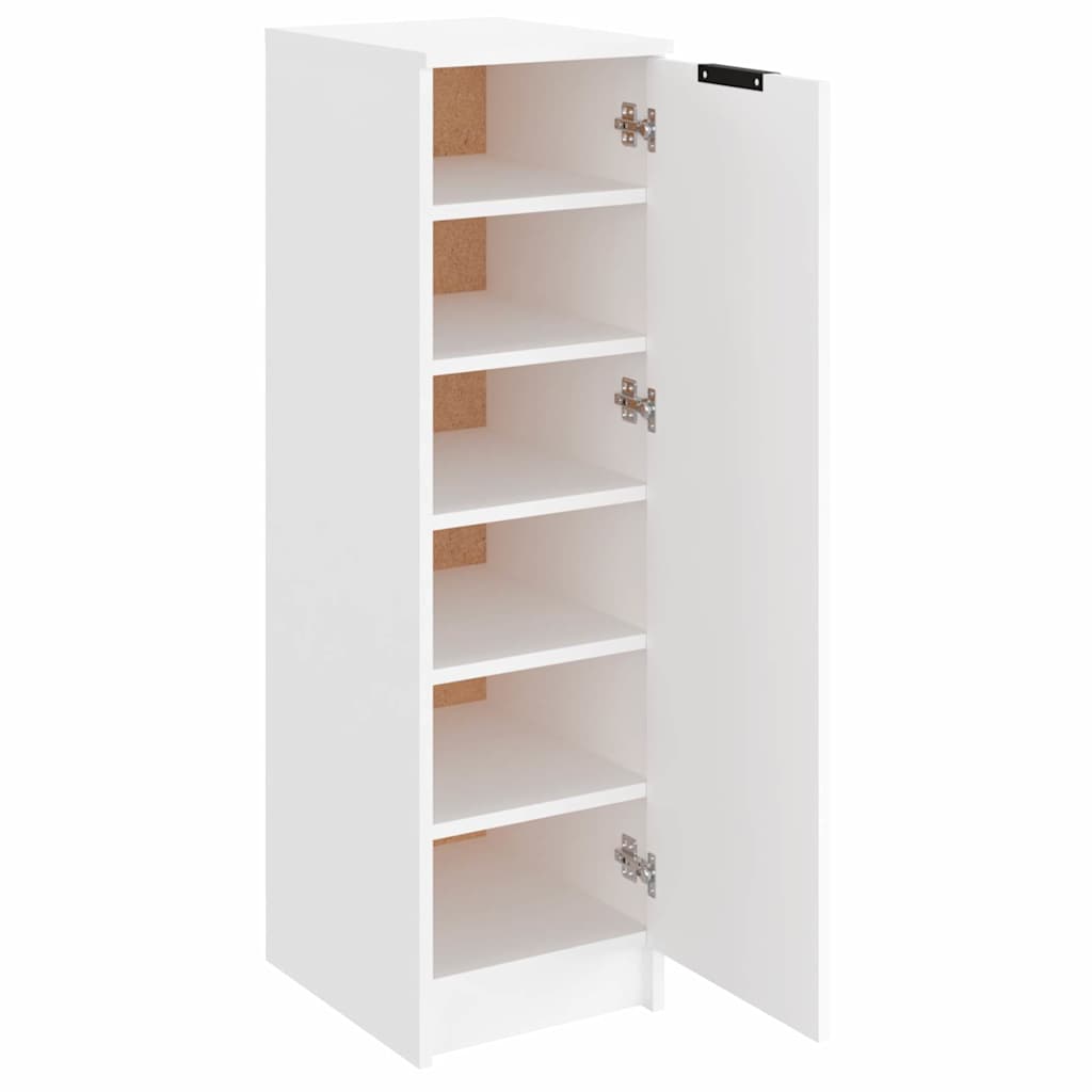 Scarpiera Bianca 30x35x100 cm in Legno Multistrato - homemem39