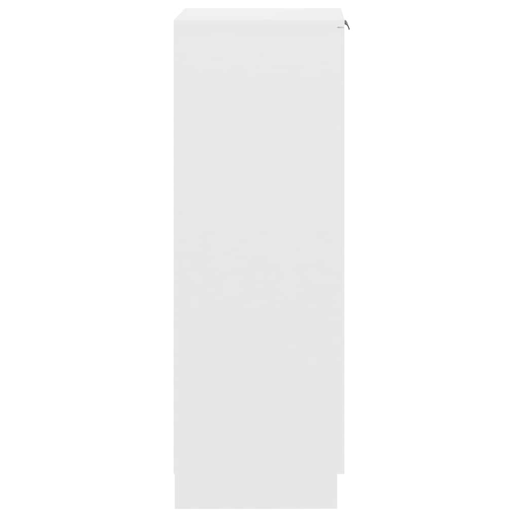 Scarpiera Bianca 30x35x100 cm in Legno Multistrato - homemem39