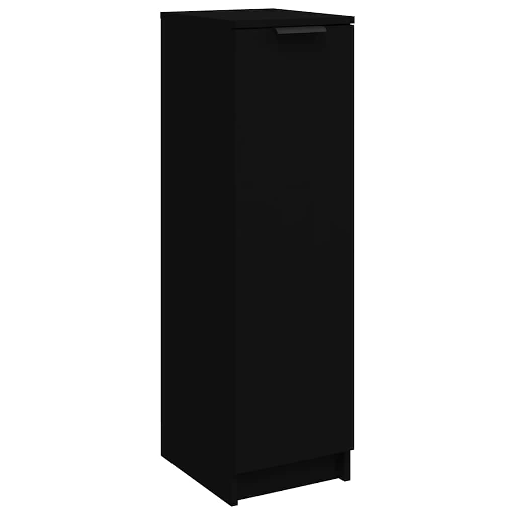 Scarpiera Nera 30x35x100 cm in Legno Multistrato - homemem39