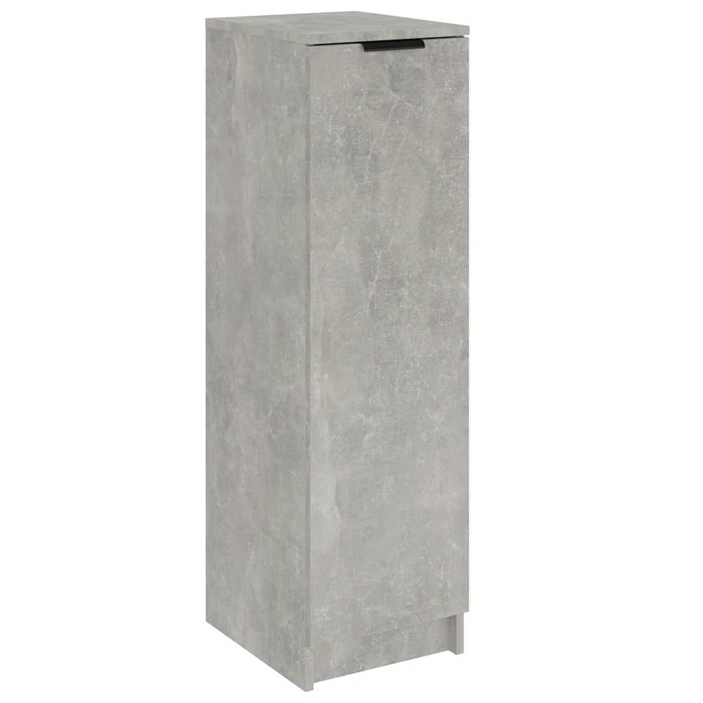 Scarpiera Grigio Cemento 30x35x100 cm in Legno Multistrato - homemem39