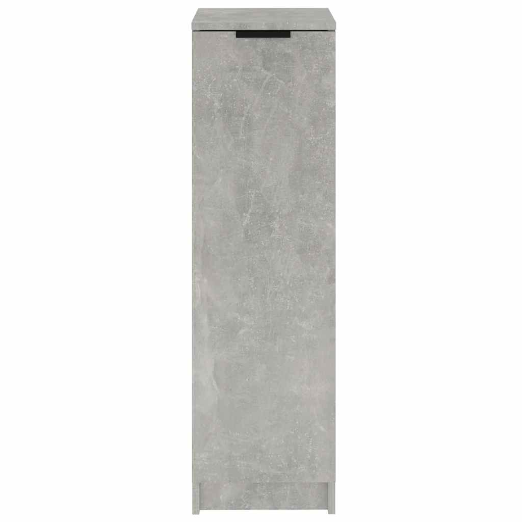 Scarpiera Grigio Cemento 30x35x100 cm in Legno Multistrato - homemem39