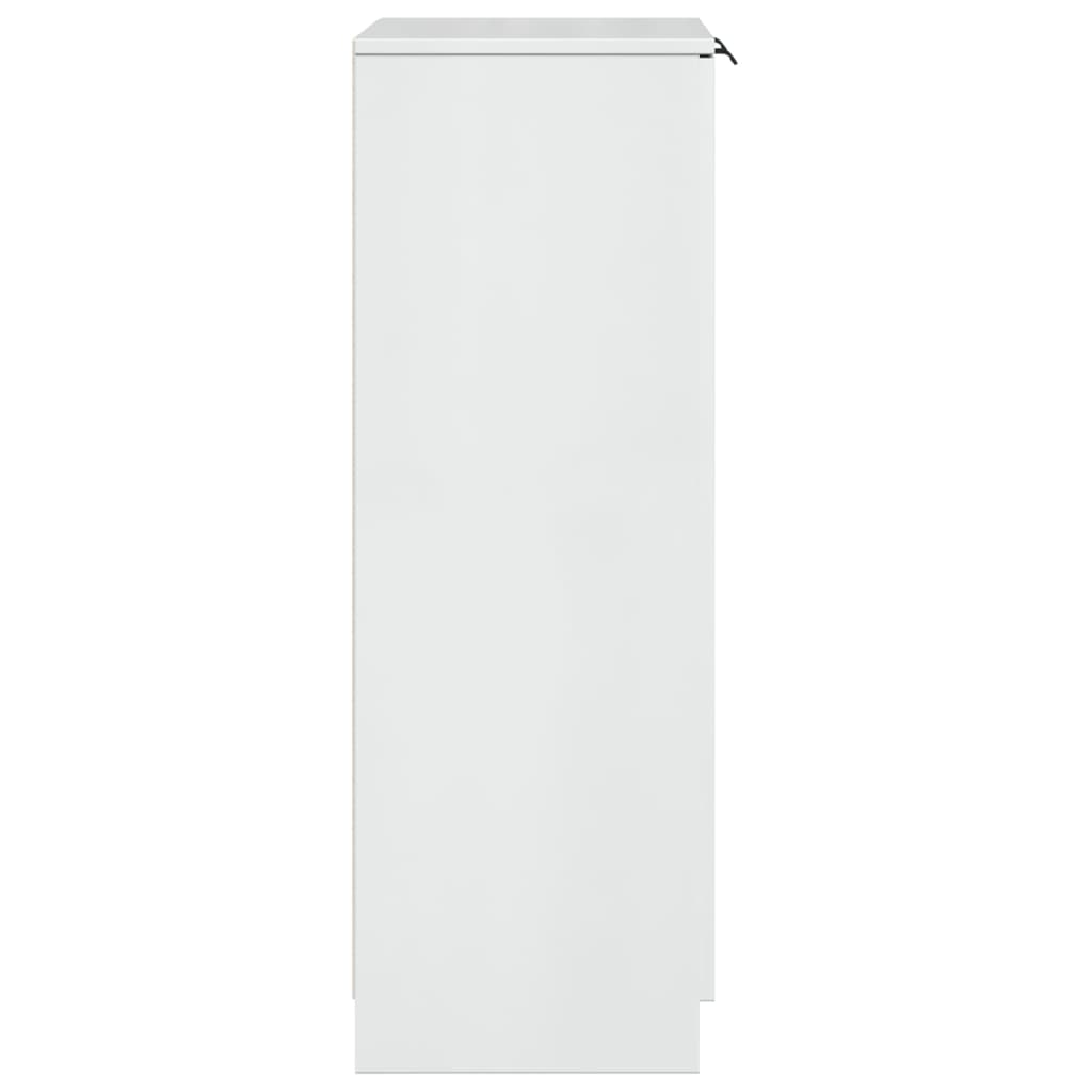 Scarpiera Bianco Lucido 59x35x100,5 cm in Legno Multistrato - homemem39