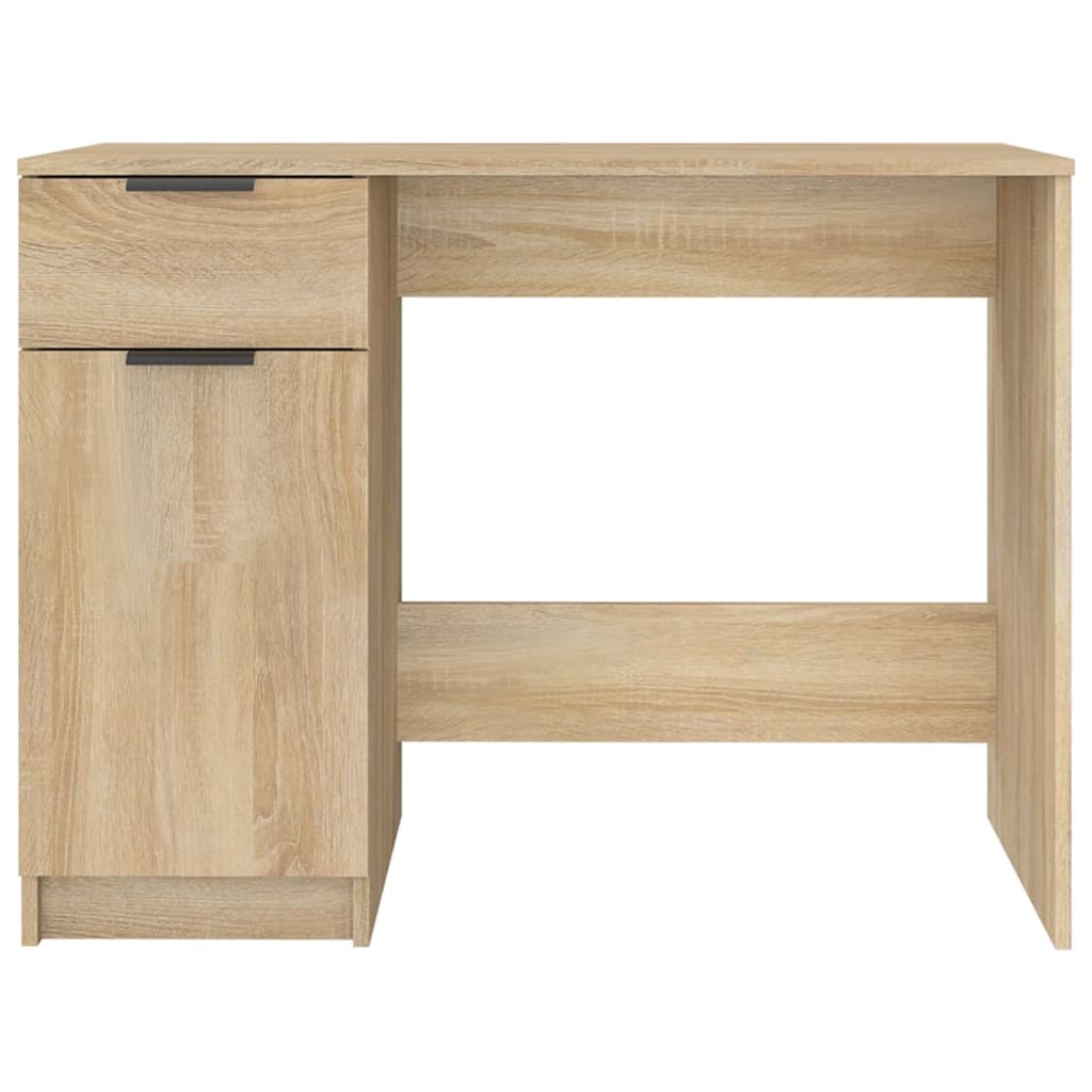 Scrivania Rovere Sonoma 100x50x75 cm in Legno Multistrato - homemem39