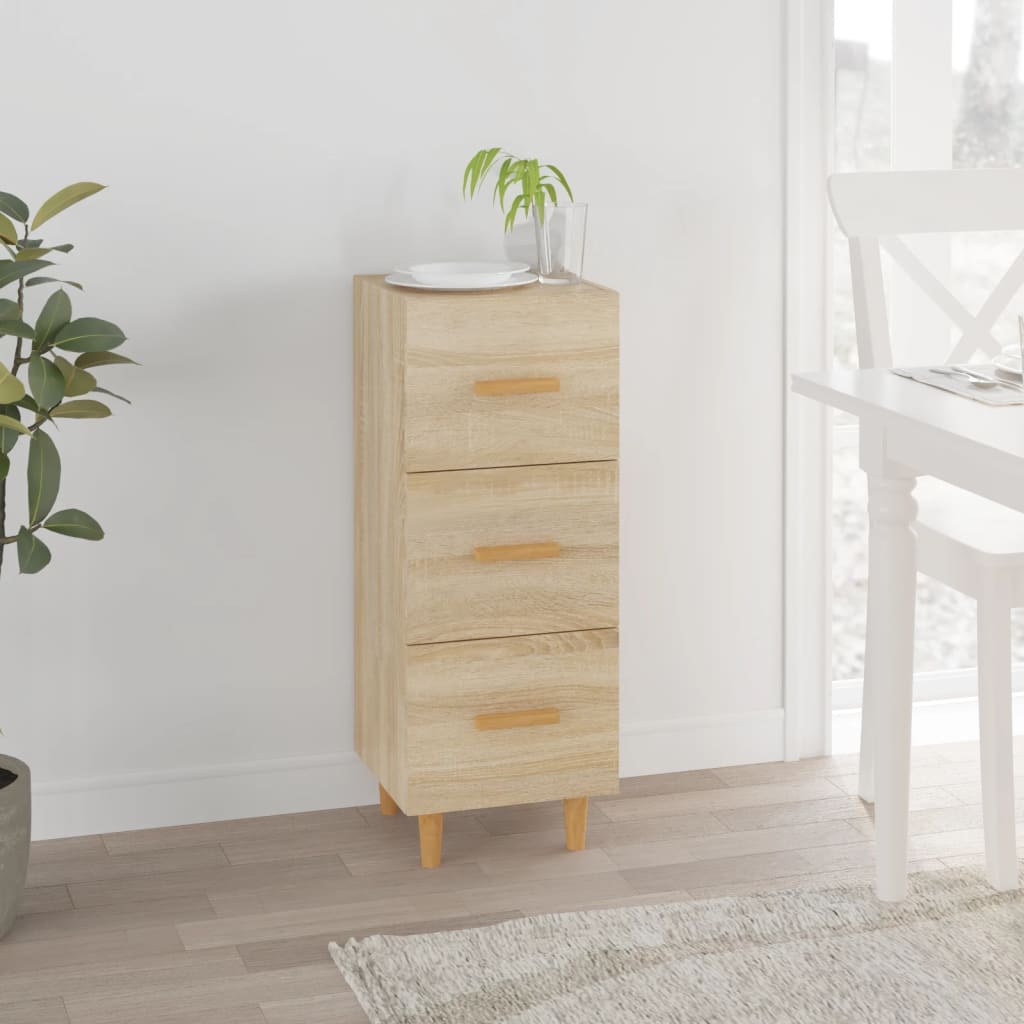 Credenza Rovere Sonoma 34,5x34x90 cm in Legno Multistrato - homemem39