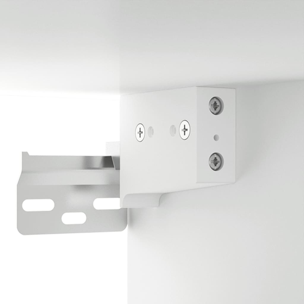 Armadietto a Muro Bianco 35x34x90 cm in Legno Multistrato - homemem39