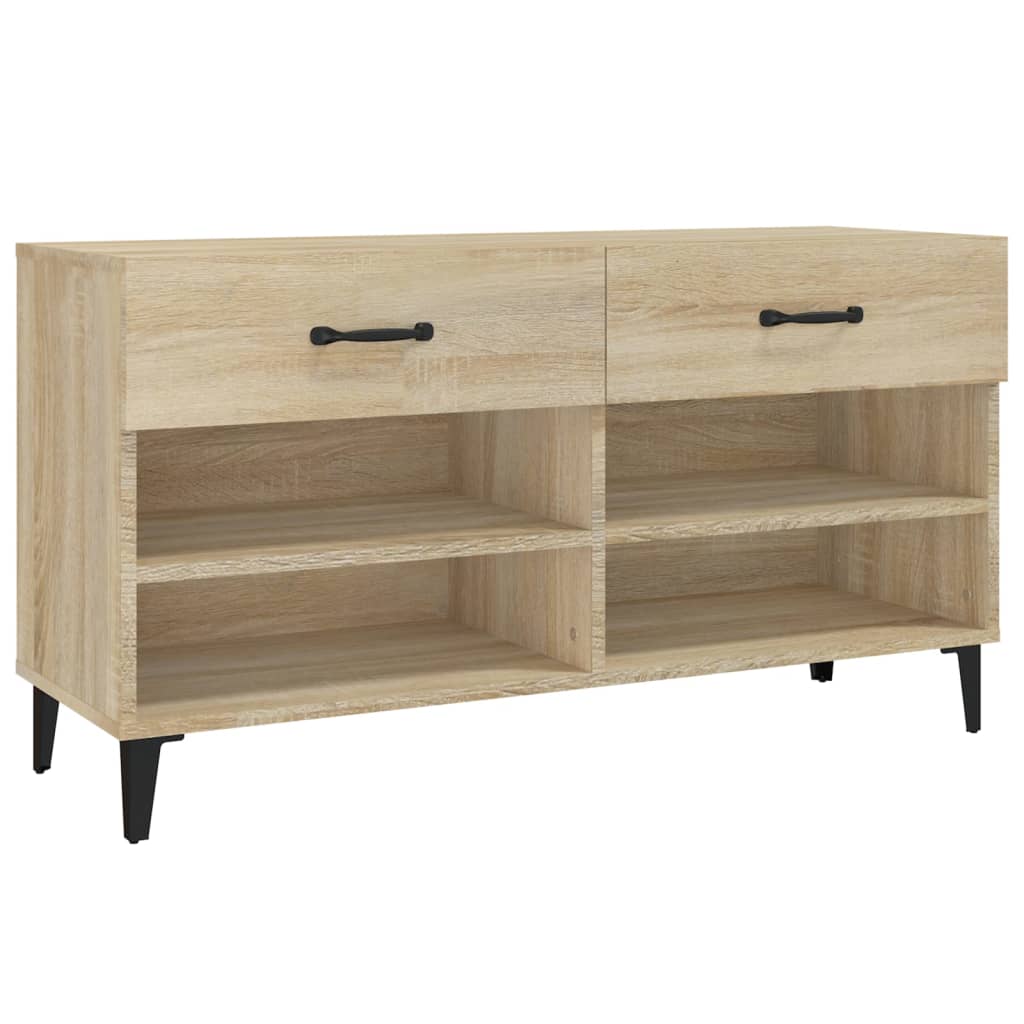 Scarpiera Rovere Sonoma 102x35x55 cm in Legno Multistrato - homemem39