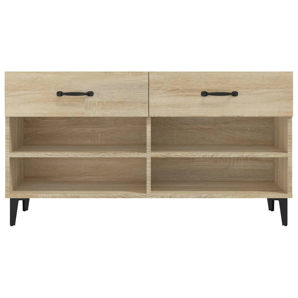 Scarpiera Rovere Sonoma 102x35x55 cm in Legno Multistrato - homemem39