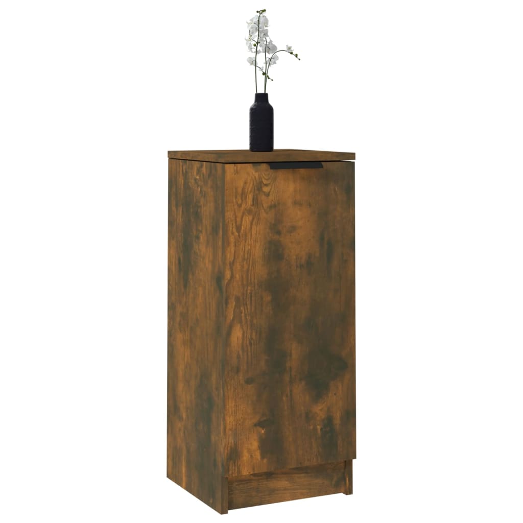 Credenze 2 pz Rovere Fumo 30x30x70 cm in Legno Multistrato - homemem39