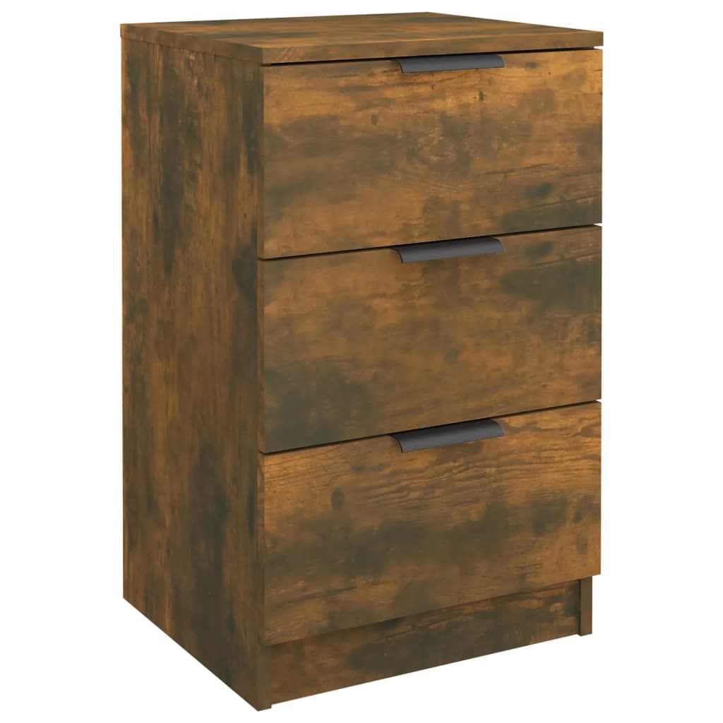 Comodini 2 pz Rovere Fumo 40x36x65 cm - homemem39