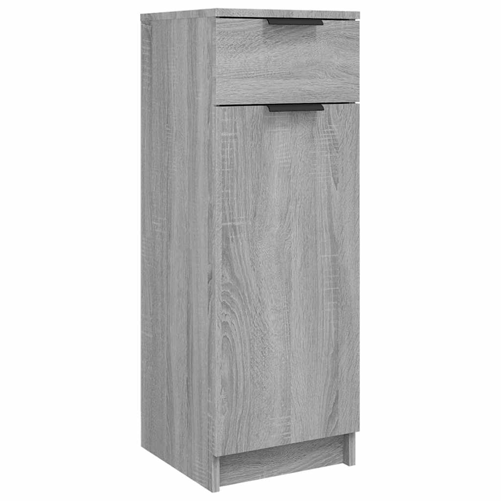 Armadietto Bagno Grigio Sonoma 32x34x90 cm in Legno Multistrato - homemem39