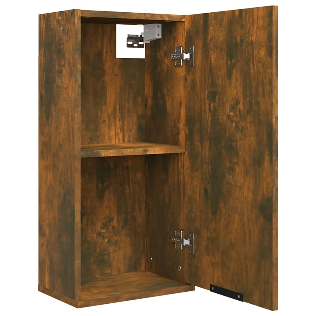 Mobile da Bagno a Parete Rovere Fumo 32x20x67 cm - homemem39