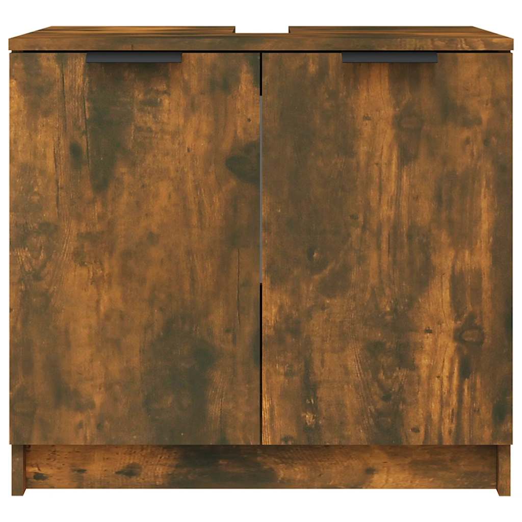 Armadietto Bagno Rovere Fumo 64,5x33,5x59 cm Legno Multistrato - homemem39