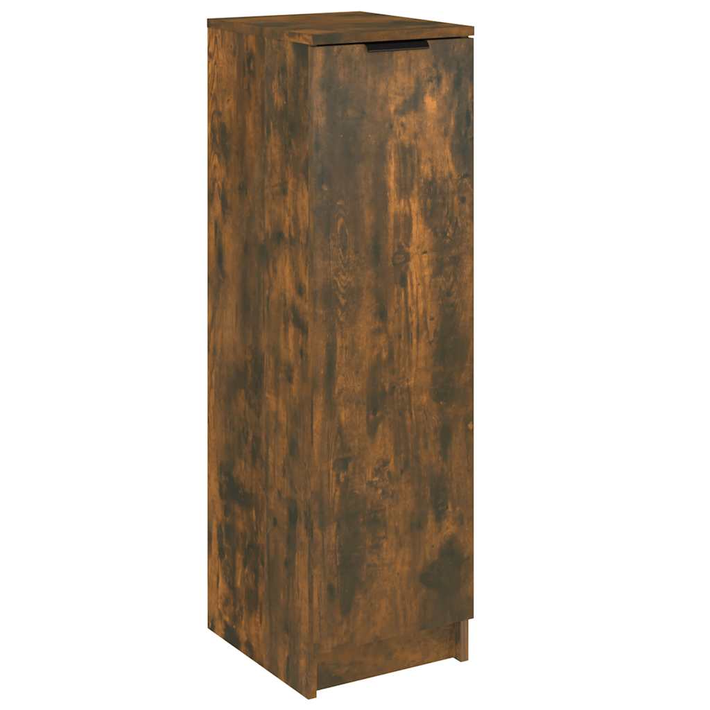 Scarpiera Rovere Fumo 30x35x100 cm in Legno Multistrato - homemem39