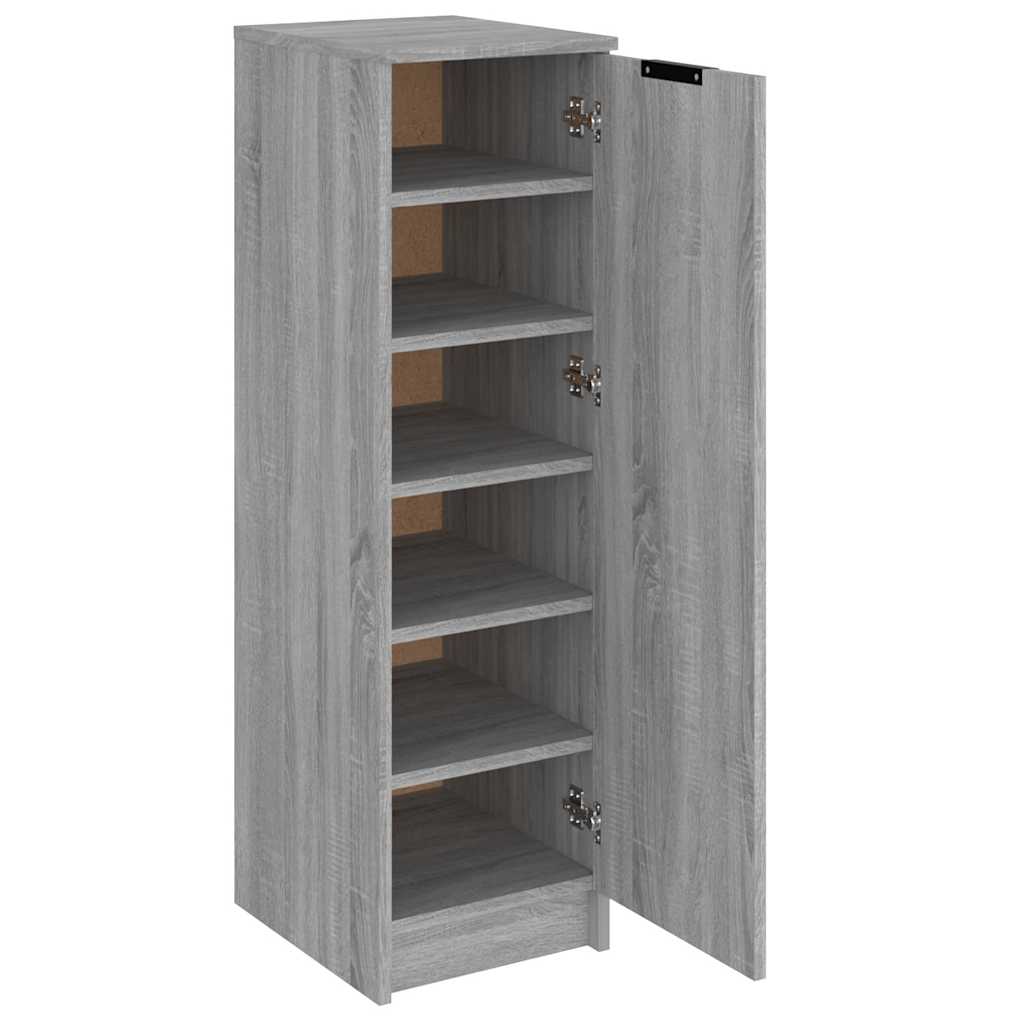 Scarpiera Grigio Sonoma 30x35x100 cm in Legno Multistrato - homemem39