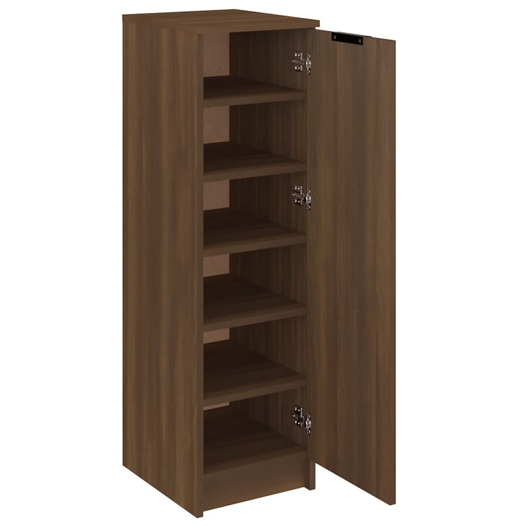 Scarpiera Rovere Marrone 30x35x100 cm in Legno Multistrato - homemem39