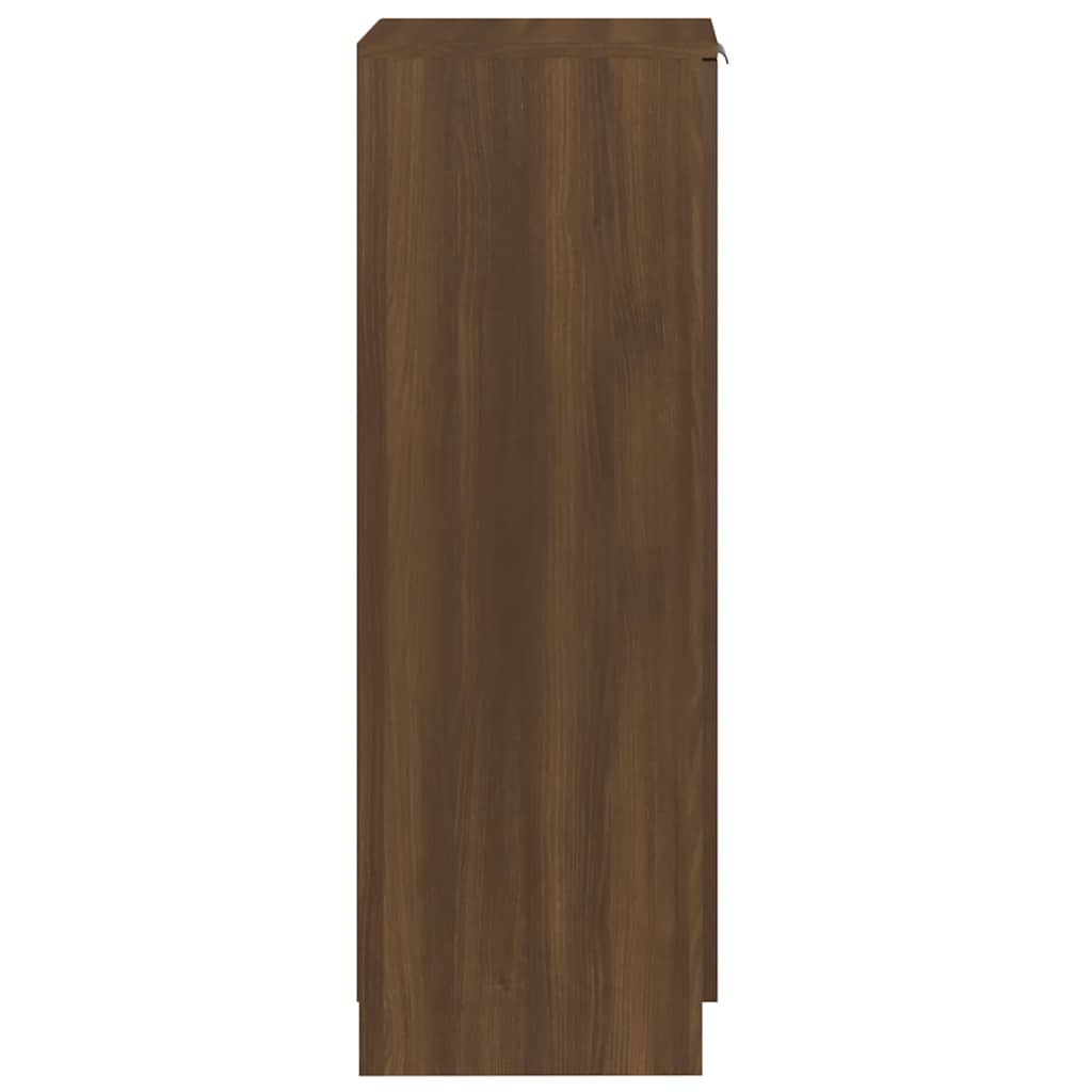 Scarpiera Rovere Marrone 30x35x100 cm in Legno Multistrato - homemem39