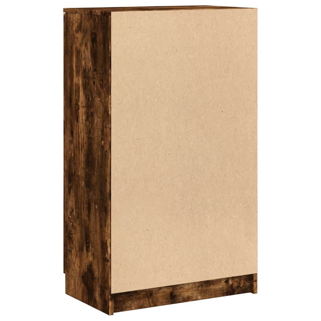 Scarpiera Rovere Fumo 59x35x100 cm in Legno Multistrato - homemem39