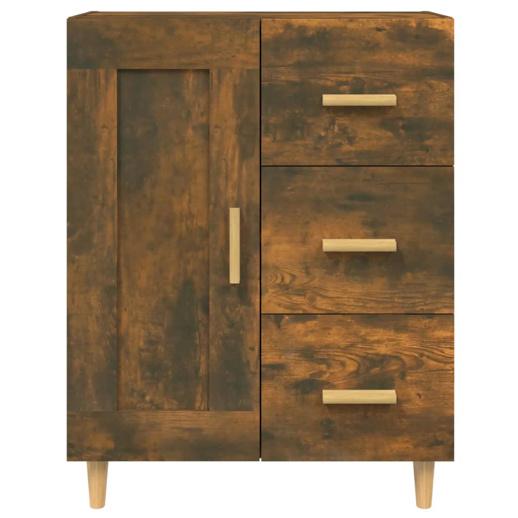 Credenza Rovere Fumo 69,5x34x90 cm in Legno Multistrato - homemem39