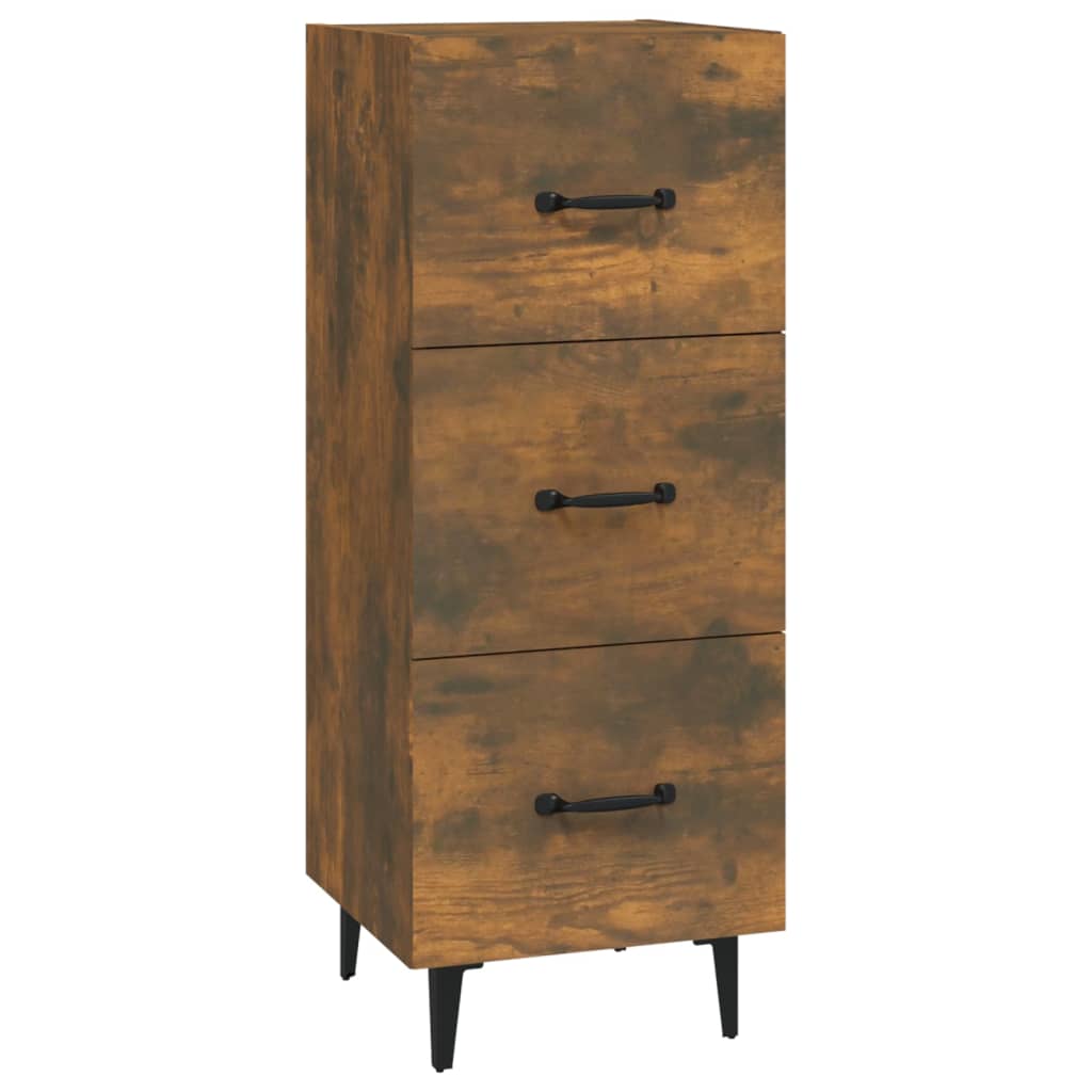 Credenza Rovere Fumo 34,5x34x90 cm in Legno Multistrato - homemem39