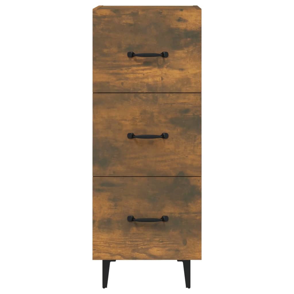 Credenza Rovere Fumo 34,5x34x90 cm in Legno Multistrato - homemem39