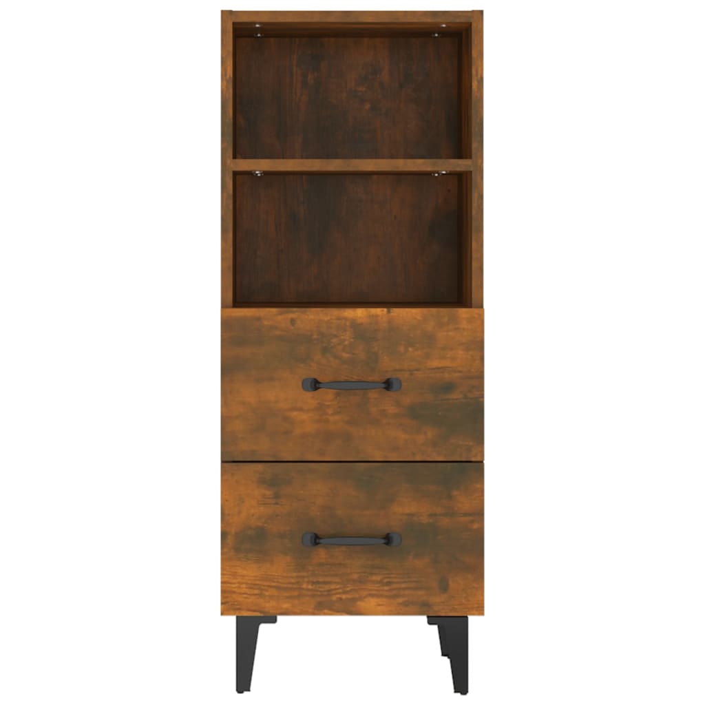 Credenza Rovere Fumo 34,5x34x90 cm in Legno Multistrato - homemem39