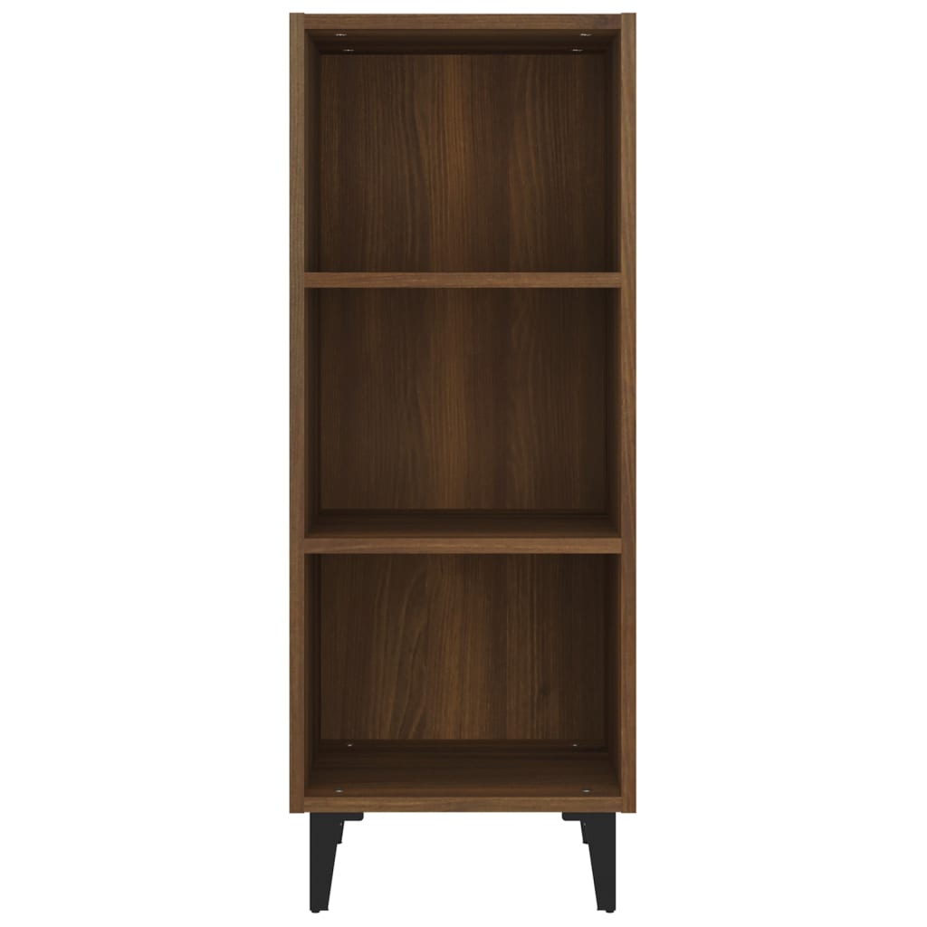 Brown Oak Sideboard 34.5x32.5x90 cm in Multilayer Wood