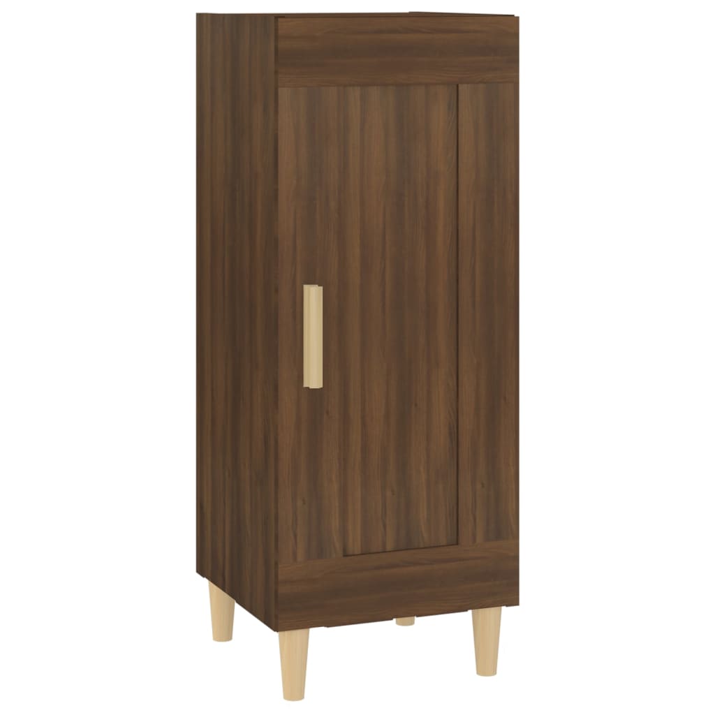 Credenza Rovere Marrone 34,5x34x90 cm in Legno Multistrato - homemem39