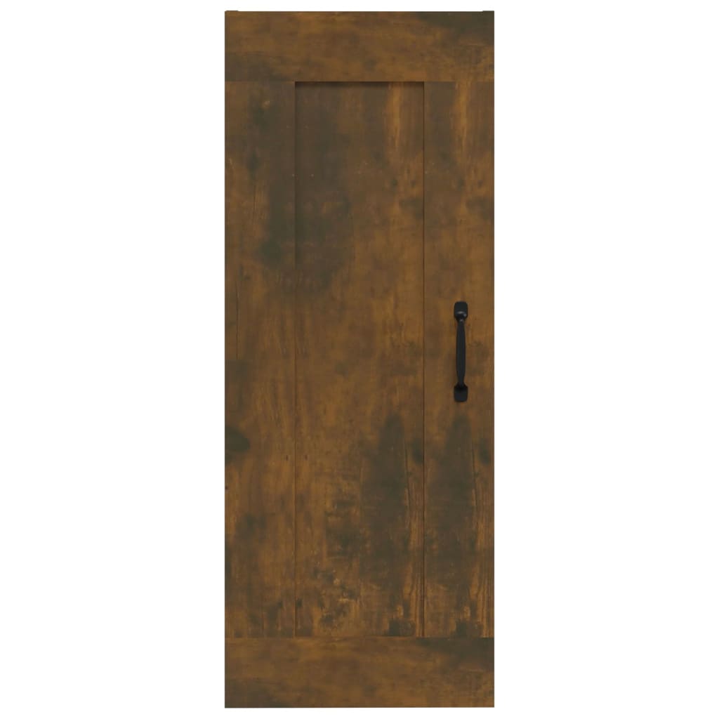 Mobile Pensile Rovere Fumo 35x34x90 cm in Legno Multistrato