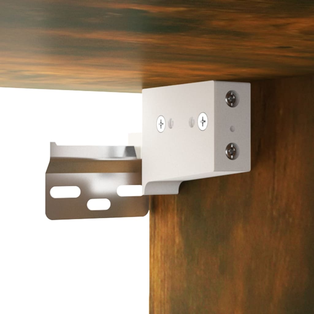 Mobile Pensile Rovere Fumo 35x34x90 cm in Legno Multistrato