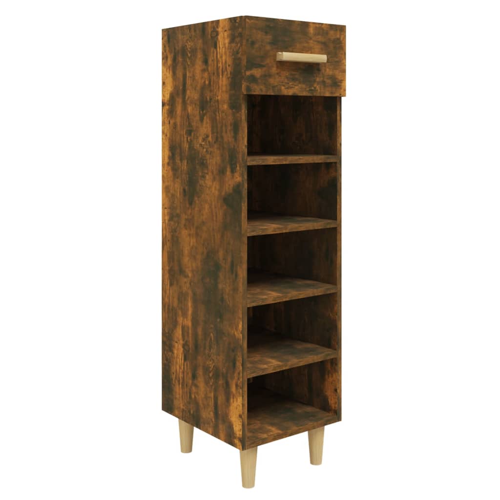 Scarpiera Rovere Fumo 30x35x105 cm in Legno Multistrato - homemem39