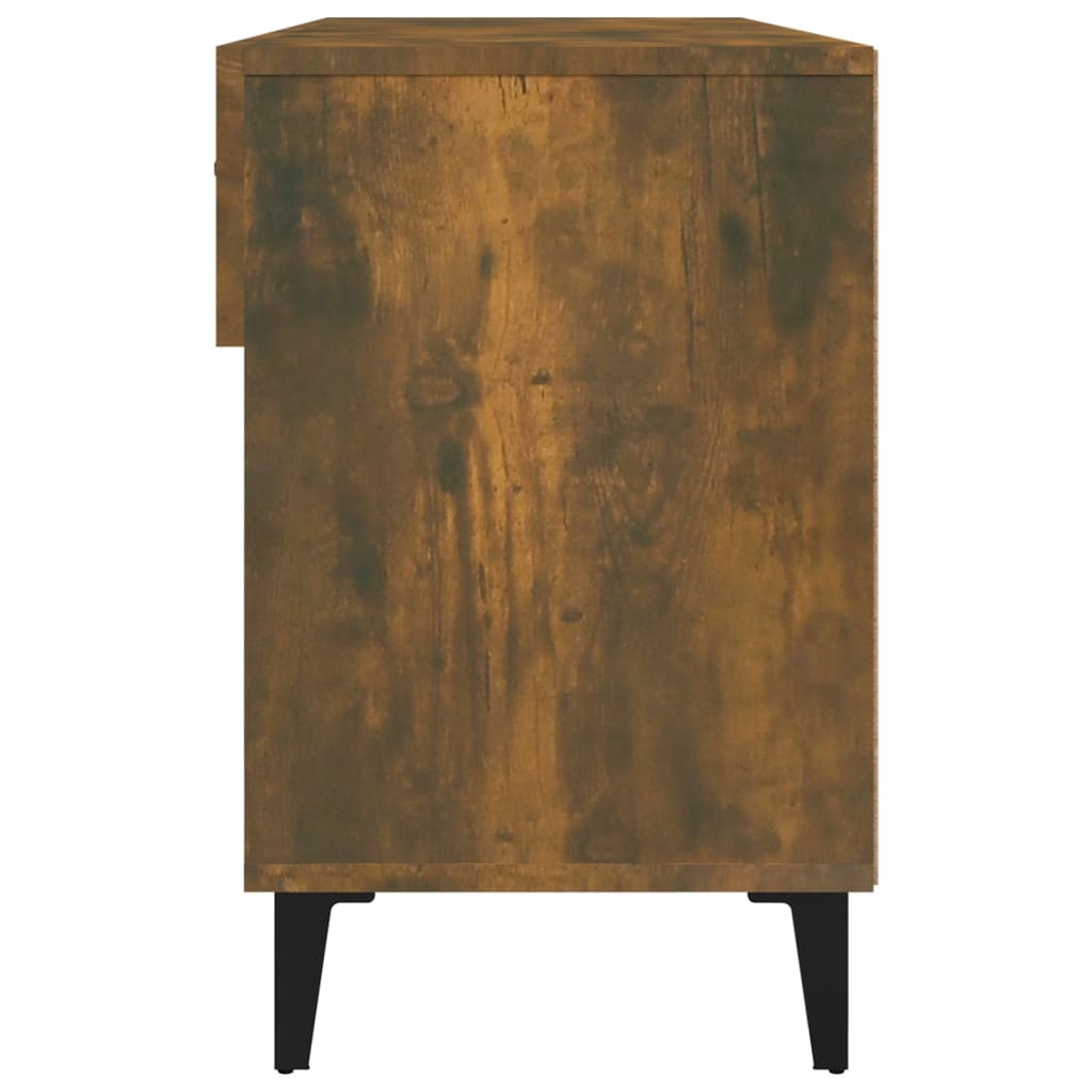 Scarpiera Rovere Fumo 102x35x55 cm in Legno Multistrato - homemem39