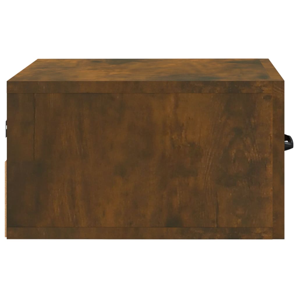 Comodino a Muro Rovere Fumo 35x35x20 cm - homemem39
