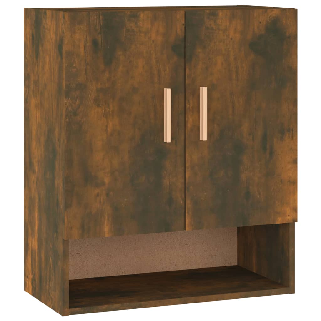Armadietto a Muro Rovere Fumo 60x31x70 cm in Legno Multistrato - homemem39