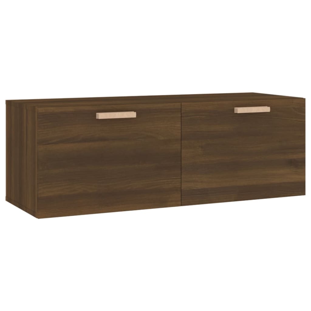 Mobile Pensile Rovere Marrone 100x36,5x35 cm Legno Multistrato - homemem39